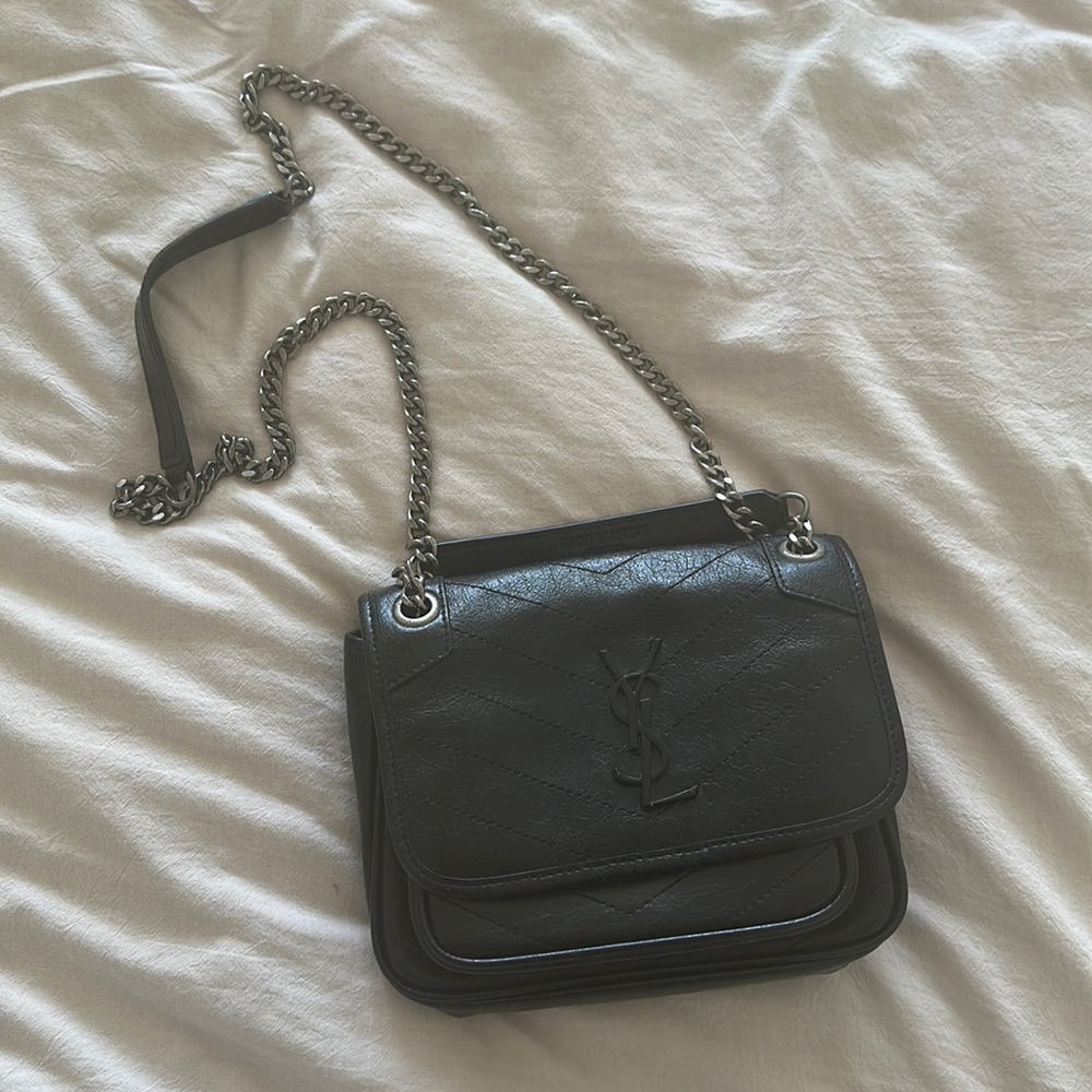 Black Leather Bag YSL